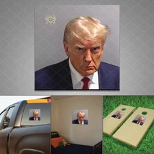 Donald Trump Mugshot Sticker Decal High Def image Car Truck Window Wall Laptop