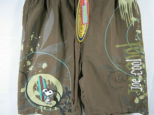 Peanuts Snoop Joe Cool Youth Swim Shorts By Calhoun Sportswear Size 10 NWT (A18) - Picture 7 of 7