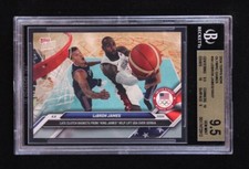 USA 🐐 LeBron James 🐐 2024 Topps Now Olympic Games 24 Basketball Card [BGS 9.5]