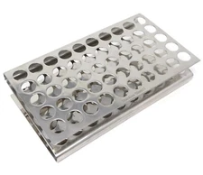 Test Tube Rack 3 Layers Stainless Steel 16-17mm Diameter Holder Stand 50 Holes