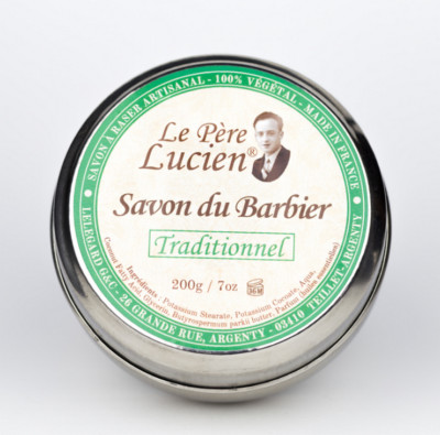 Traditional 200g Shaving Soap with 10 Essential Oils Le Père Lucien FRANCE