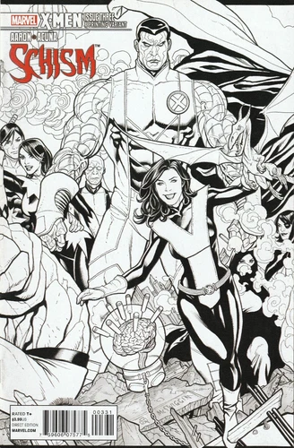 X-MEN SCHISM #3 (2011) 'X' COVER BY DANIEL ACUNA VARIANT ~ NM