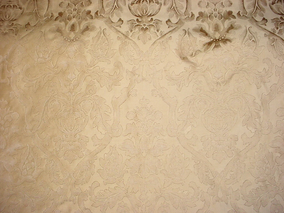 4-1/2Y Kravet Couture 24355 Beauvoir Silk Mushroom Damask Upholstery Fabric - Image 3 of 4
