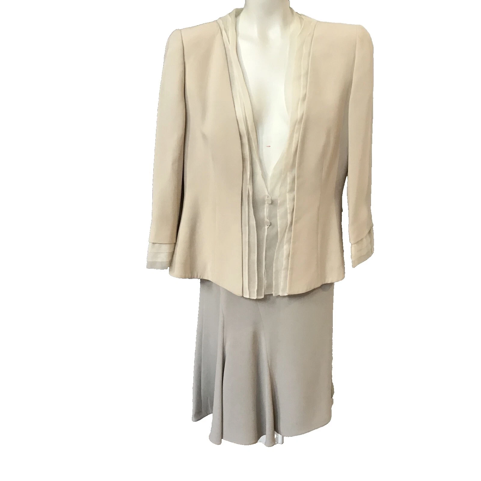 Giorgio Armani 裙子套装 100% 真丝套装和套装分开女