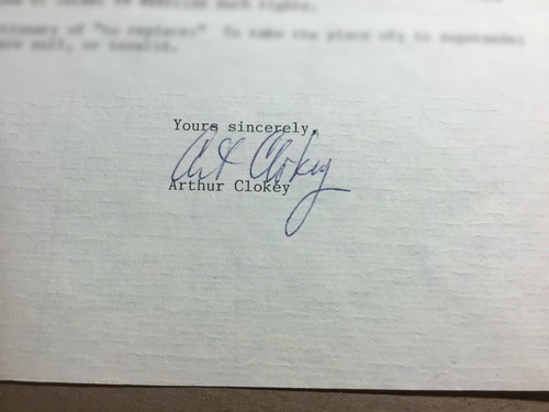 ART CLOKEY Written and HAND SIGNED Letter by GUMBY’s Creator From 10/22/83 - Picture 2 of 3