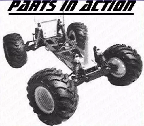 FRONT AXLE Ultima Monster Truck to Tamiya Blackfoot Wheel Adapter Team CRP 1714 - Image 3 of 4