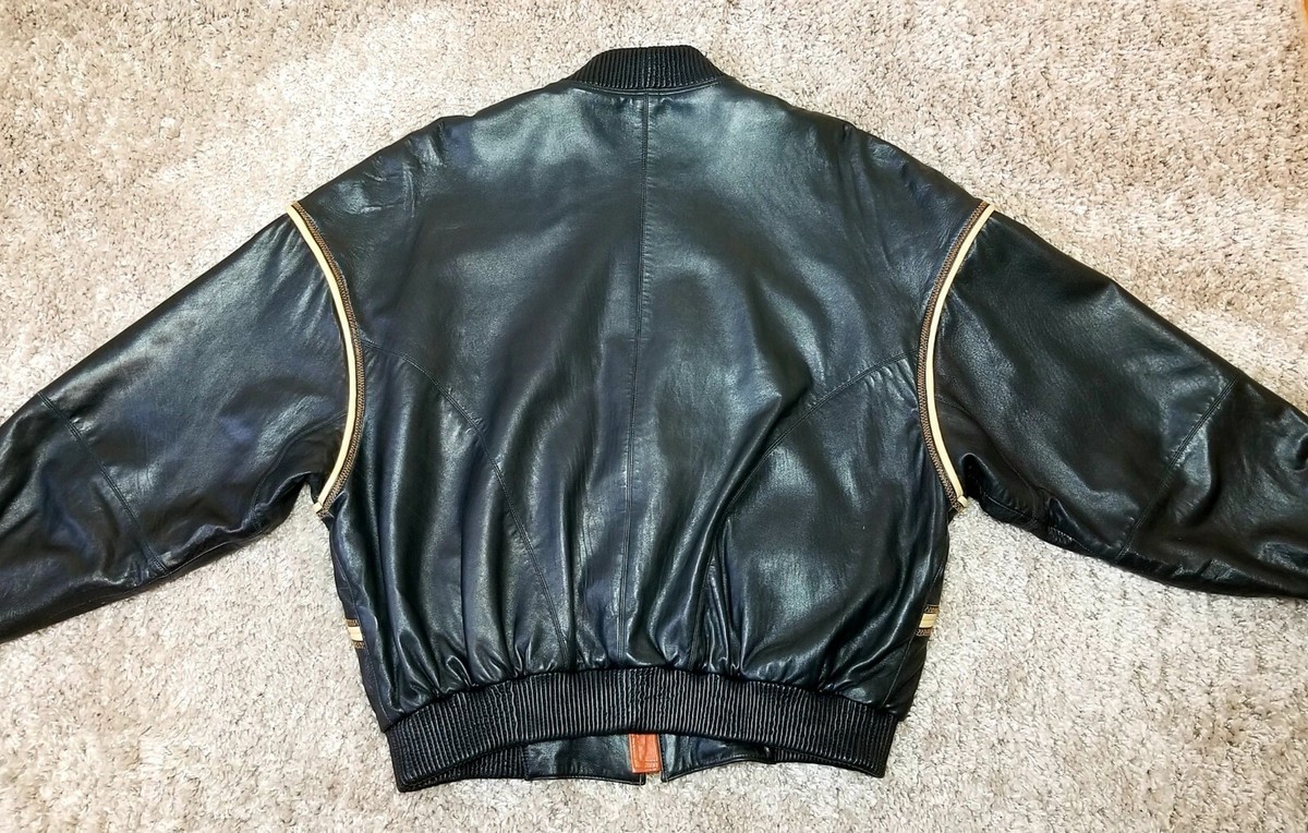 ジャケット・アウター Pelle Pell marcbuchanan leather jacket Vintage 1995 Marc Buchanan Pelle Pelle Leather Jacket (44