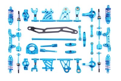 Jazrider Aluminum Conversion Upgrade Kit For Tamiya TT-02 Chassis