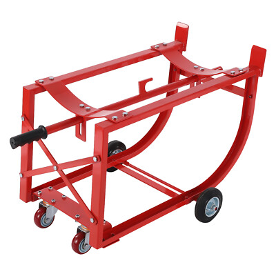 Drum Cradle 55 Gallon Drum Cradle 600lbs Capacity Oil Drum Rack with Drawbar