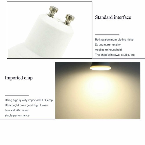 220V 6W Led Spotlight Bulb Gu10 Led Bulbs Light E27 Mr16 E14 120 Degree Beam - Picture 10 of 13
