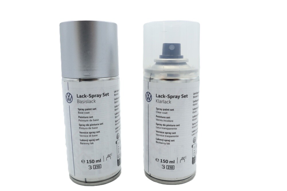 Autolack Spraydose Spraydose Für VW / Volkswagen Reflexsilber Met. A7W Klarlack Spruehdose 400ml VW Reflex Silver A7W Lackspray 400ml Sprühdose