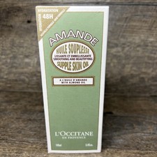 L'Occitane En Provence AMANDE Almond Supple Skin Oil 3.4 oz NIB Moisturizer Oil