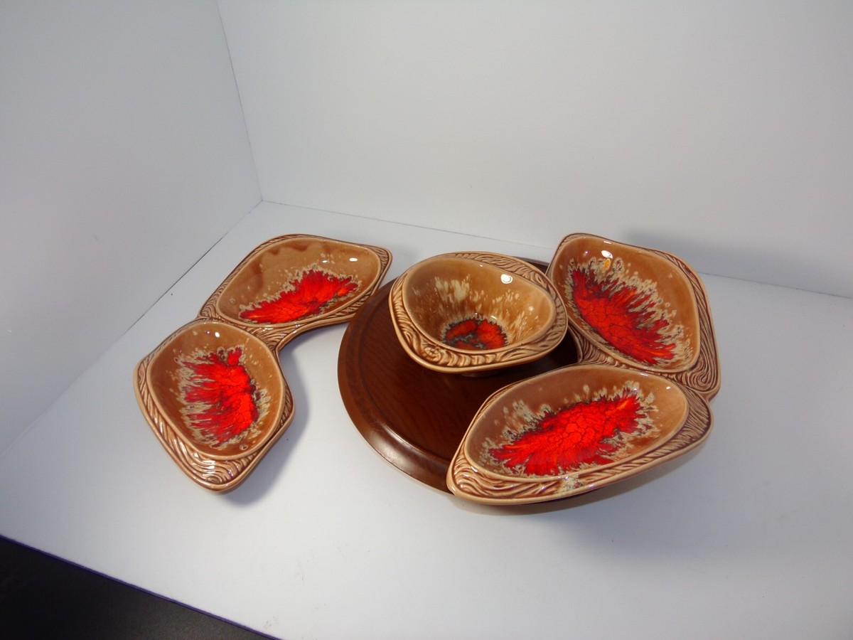 vintage 1960s Lazy Susan Set is a must-have for any mid