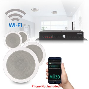In Ceiling Speaker And Amplifier System Wifi Music Streaming Home