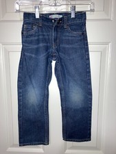 Levi's Slim 511 Denim Stretch Blue Jeans Adjustable Waist Boys Size 5
