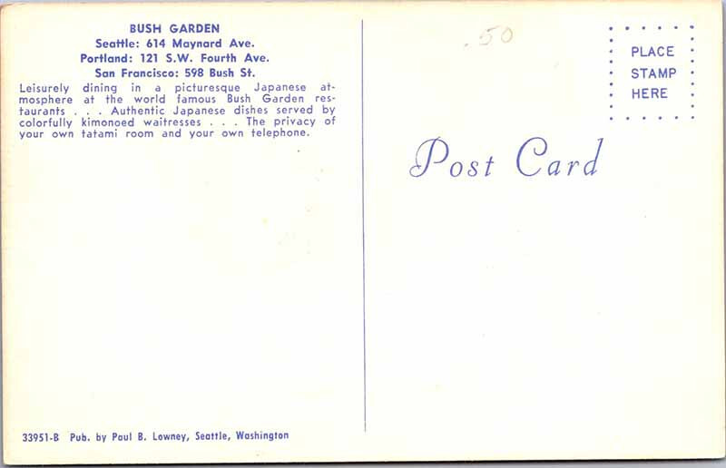 Postcard PEOPLE SCENE Seattle Washington WA 9/27 AK1761 eBay