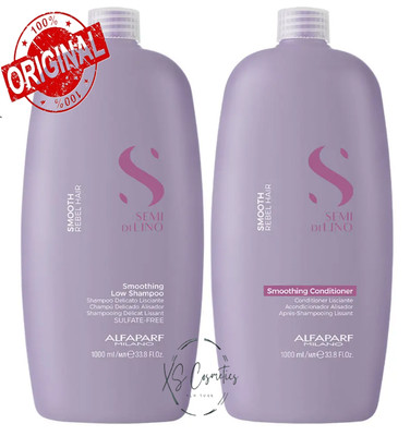 Alfaparf Semi di Lino Smooth Smoothing Shampoo & Conditioner Duo 33.8 oz