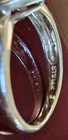  14k INDIA Stamped: Rusty Pink Gemstone W/2 Tested Diamonds; Sz 7 Ring 4.03grams — photo 2