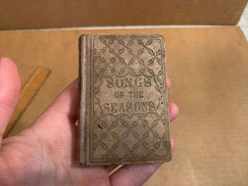 Mid 19th Century Childs Book “ Songs Of The Seasons “ W Written Name & Date 1848 - Picture 1 of 12
