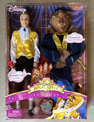 2005 Disney Beauty and The Beast Royal Style Prince Doll - Transforms to Beast