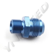 US SHIP -12AN 12AN Male To 1/2" BSP BSPP Straight Fuel Line Fitting Adapter Blue