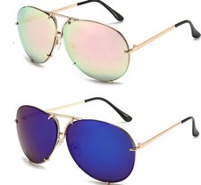 OVERSIZED Women Sunglasses Aviator Flat Top PILOT GAFAS TWIRL Fashion