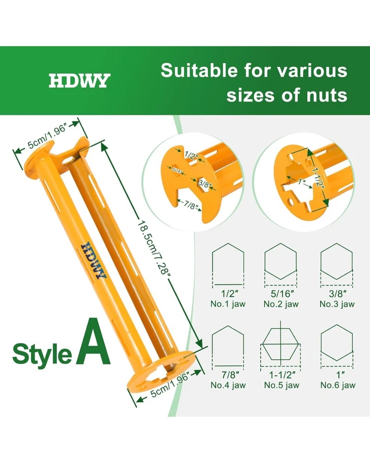 2pcs Multifunctional Basin Wrench, 11 Sizes Universal Faucet Nut Sink Wrench - Image 2 of 4