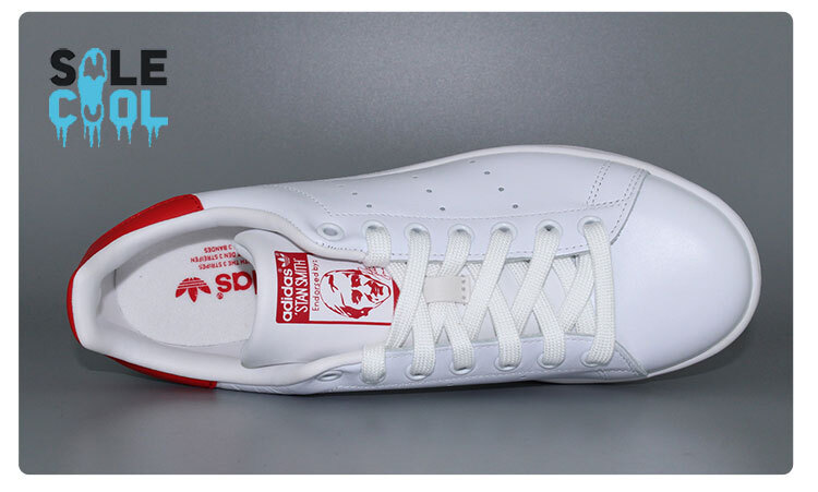 adidas STAN SMITH ホワイト Adidas Mens Stan Smith White Red Athletic Casual Shoes