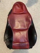 BMW Z3 roadster Sport Red Black leather Drivers seat upper back panel skin