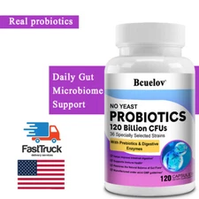 Probiotic Blend and Water-soluble Prebiotic Fiber Blend 120 Capsules