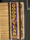Vintage Good Year Ties Porcelain Cut Vertical Sign