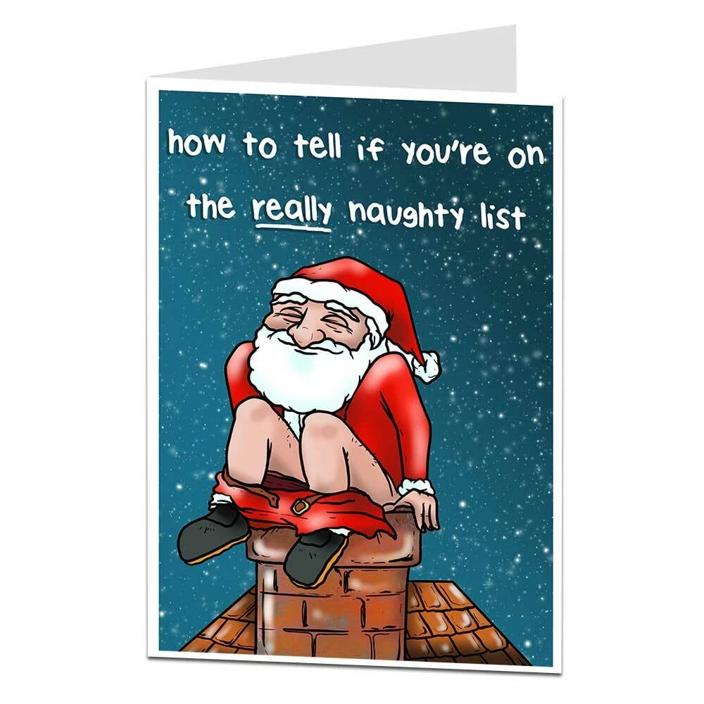 Rude christmas cards deals