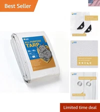 Sturdy 20x40 Feet Medium Duty All-Purpose Tarp - Waterproof & UV Resistant