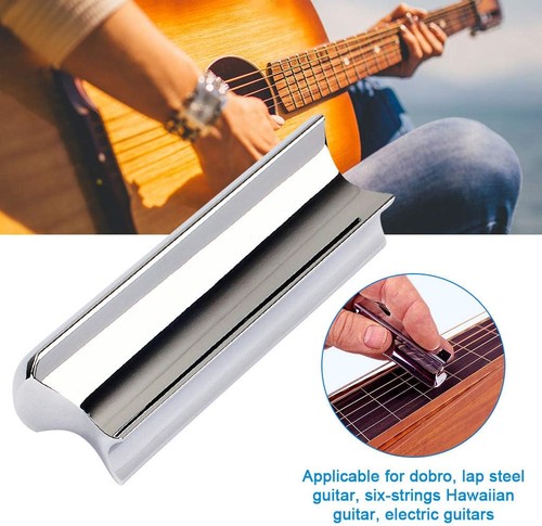 Alnicov Stainless Steel Guitar Slide Tone Bar for Dobro, Lap Guitar,... - Picture 5 of 7