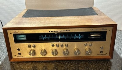 Marantz 2230 Stereo Receiver With Wood Case Partially Tested~See Description