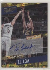 2017 Panini Prestige Bonus Shots Signatures Crystal Gold 6/10 TJ Leaf Auto fm0