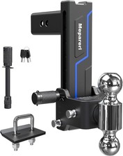2.5 Receiver 8.5 Drop Trailer Hitch Tow Hitch Dual Ball 18000lb Stowabledesign