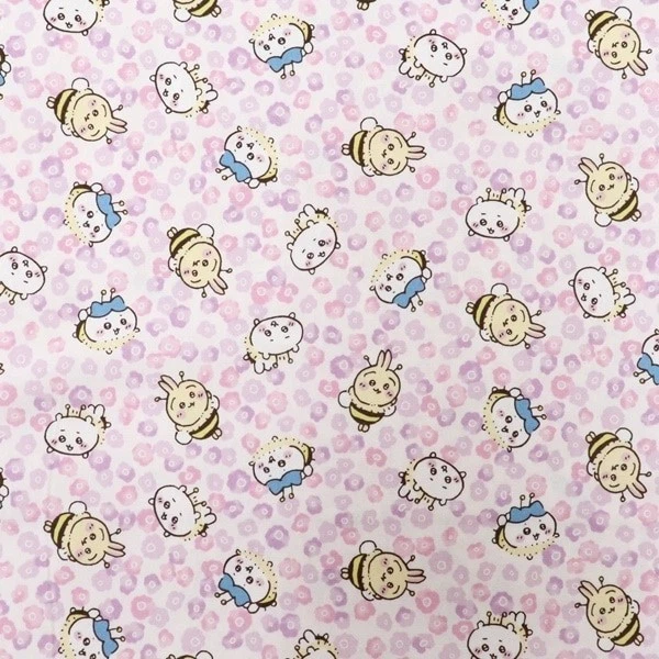 Tela Oxford Chiikawa 110cm×50cm Diseño "Pequeño Floral" de Japón Foto 2 de 4