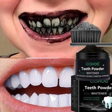 Coconut Activated Charcoal Whitener Natural Teeth Whitening Powder 30g