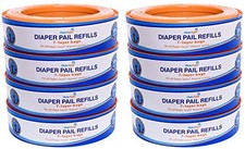 ChoiceRefill Diaper Pail Refills - Compatible with Diaper Genie Pails - 8-Pack,
