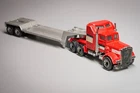 Vintage Matchbox Convoy  Peterbilt with flatbed trailer  - By Lesney