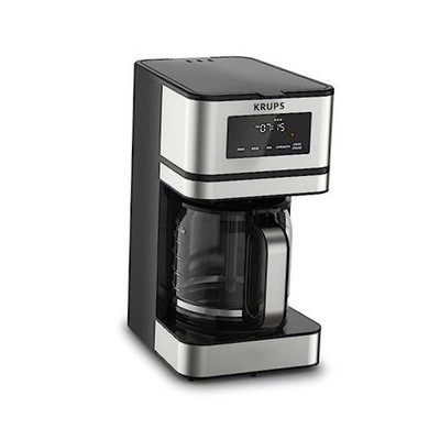 Simply Brew - Stainless Steel & Carafe - 12 Cup Drip Coffee Maker - Glass