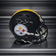 Devin Bush Pittsburgh Steelers autographed full size football helmet COA
