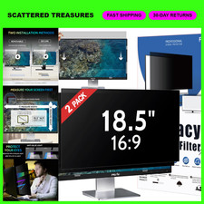 2 Pack 18.5" Privacy Screen Filter for Computer Monitor - Anti-Glare, Eye Protec