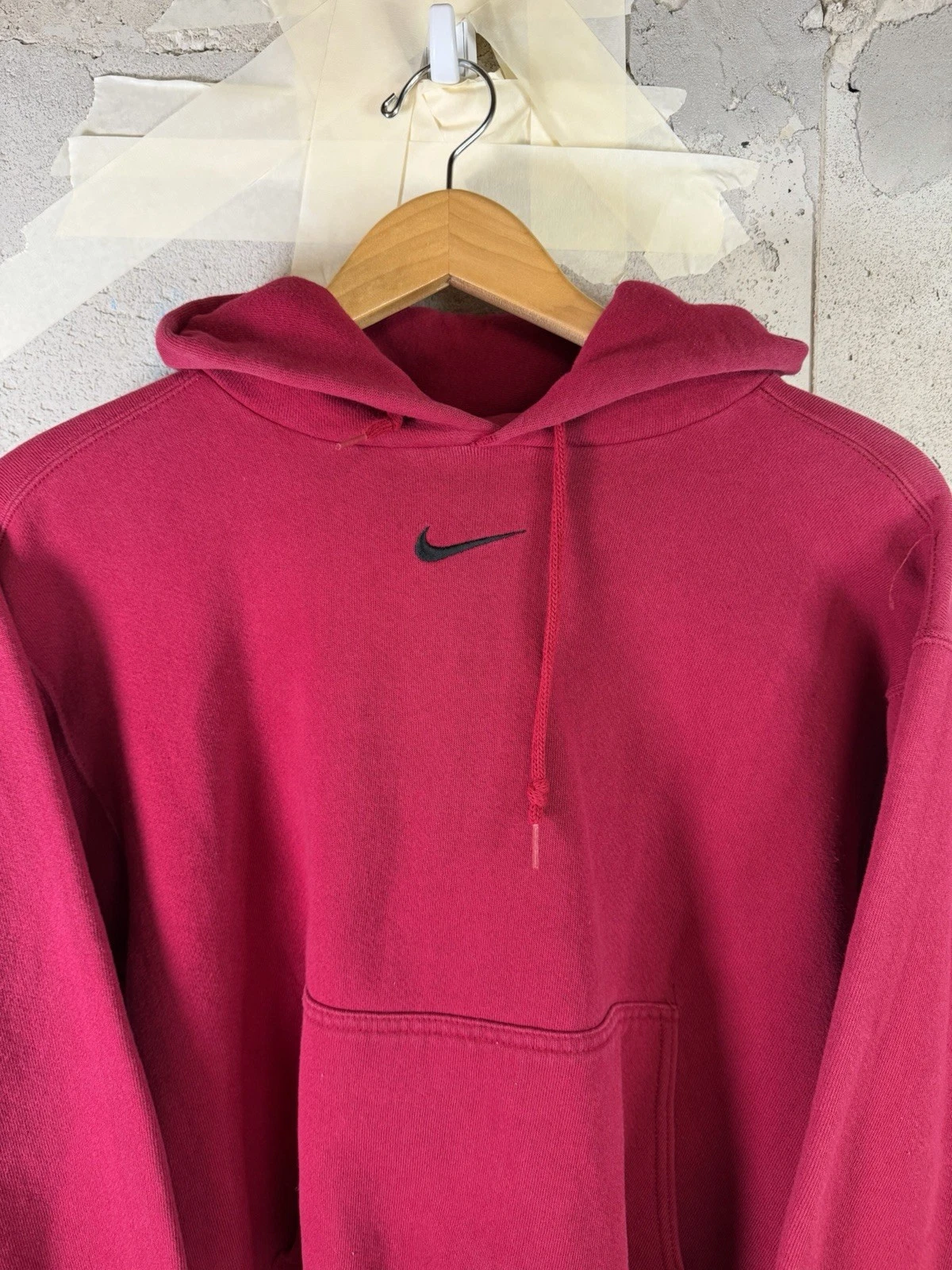 Nike Center Swoosh Hoodie Vintage 90s Y2K Red/Maroon/black Embroidered
Opens in a new window or tab
