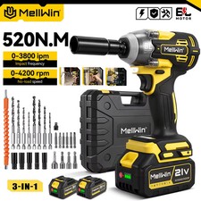 Avvitatore a Impulsi Multiuso 3 in 1 da 520 Nm Batteria Makita da 18V Mellwin