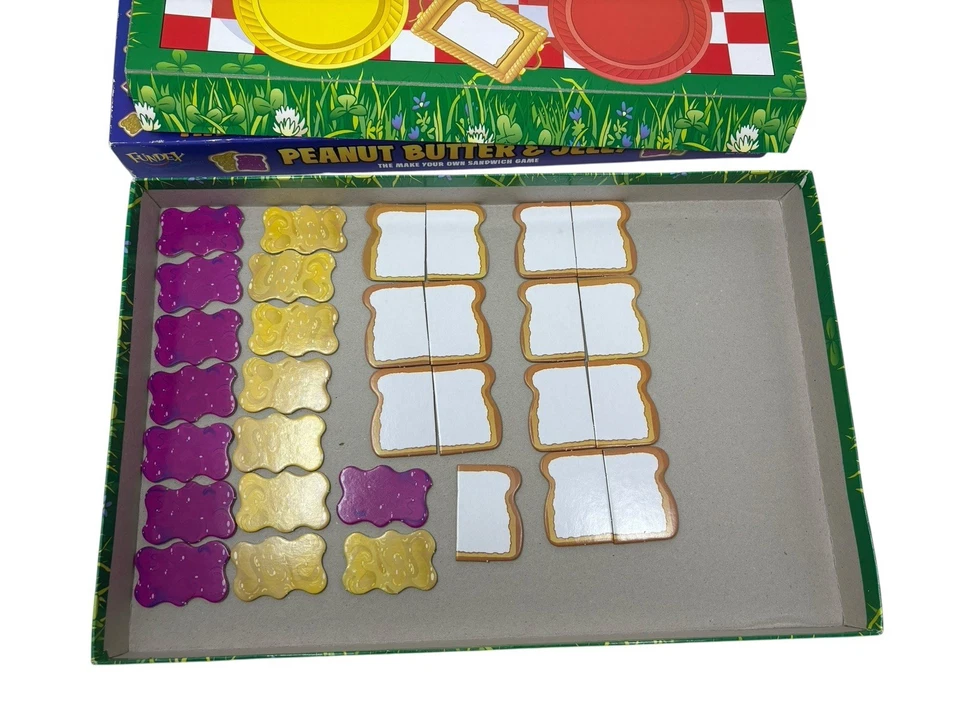 Peanut Butter and Jelly Sandwich Board Game Fundex 1999 + Book READ DESCRIPTION  - Image 3 of 4