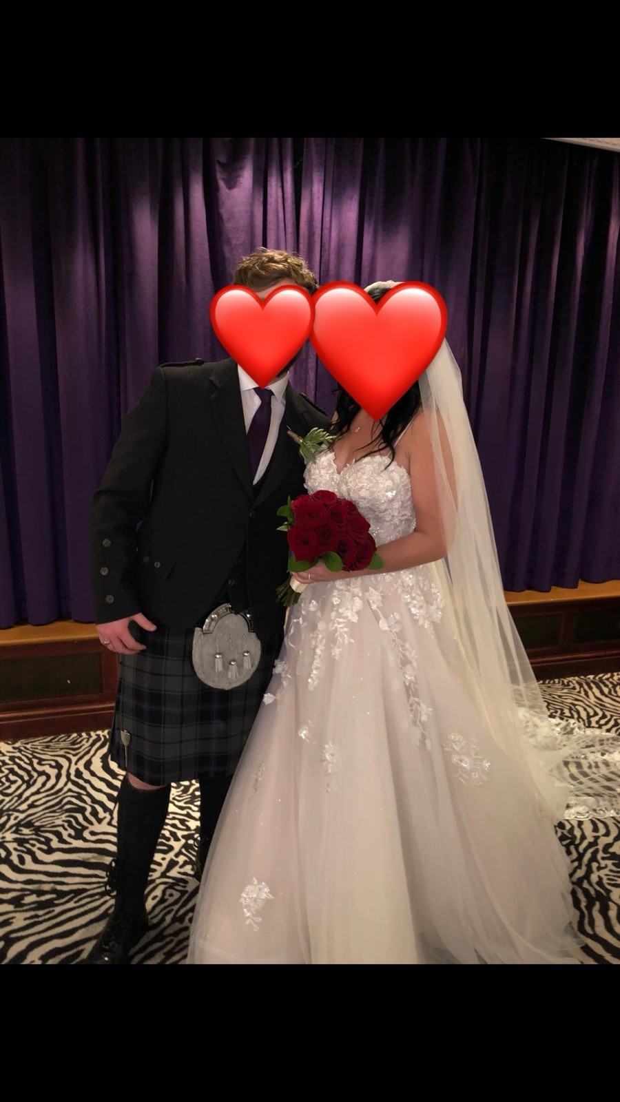Wedding dress Size 12 plus matching veil image 3