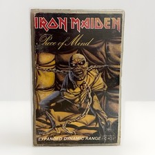 Iron Maiden Piece of Mind 1983 Cassette Expanded Dynamic Range w/ Insert