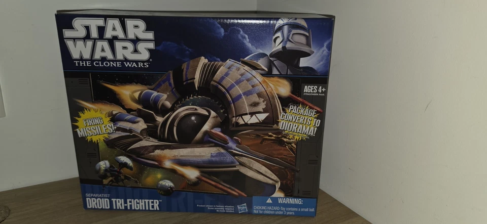 Star Wars The Clone Wars  Droid Tri fighter, Neuf En Boite,Hasbro 2010 - Photo 1/2